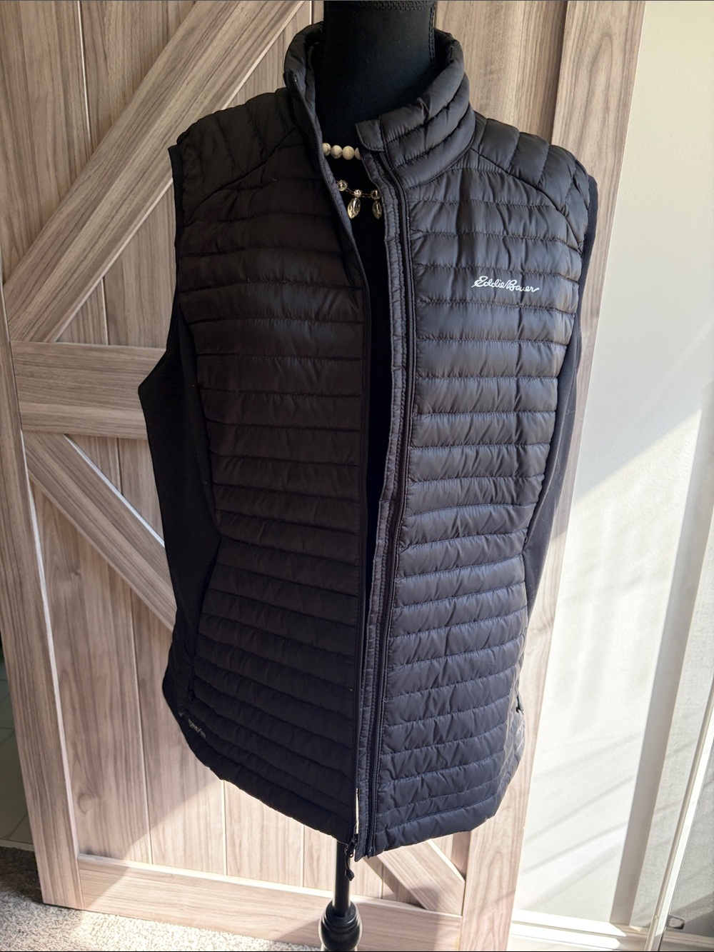 Eddie Bauer Quilted Packable Vest in Black